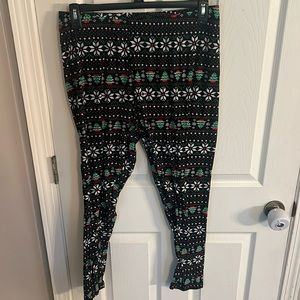 Tiara Collections Plus Christmas print leggings size 2X